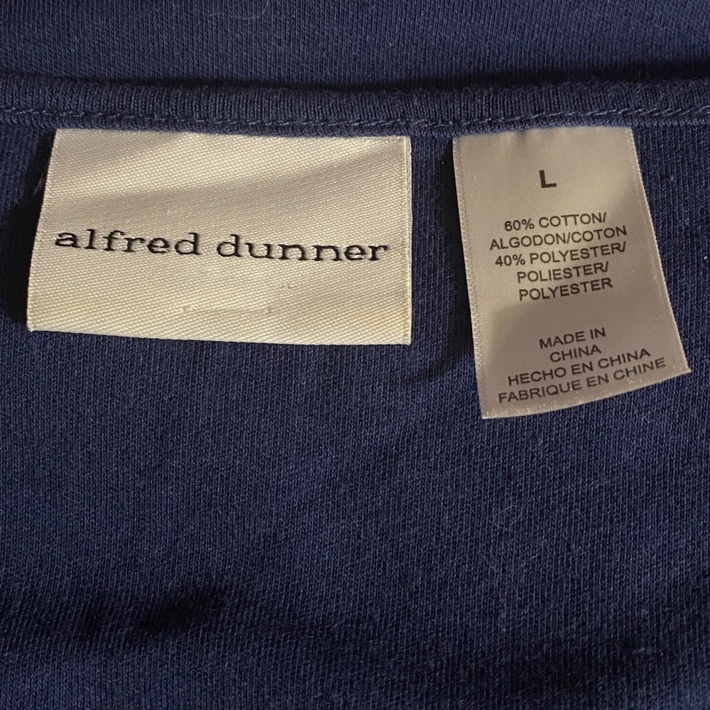 ALFRED DUNNER Top, NWOT, Heavily Embroidered, Embellished, Sz L, Floral - Picture 2 of 10